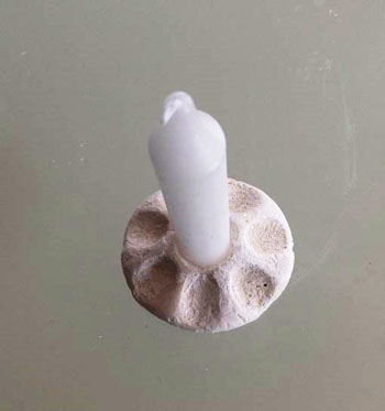 A candle holder part of a ritual used to commemorate the Jewish holiday of Shabbat