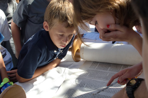 boy reading the Torah